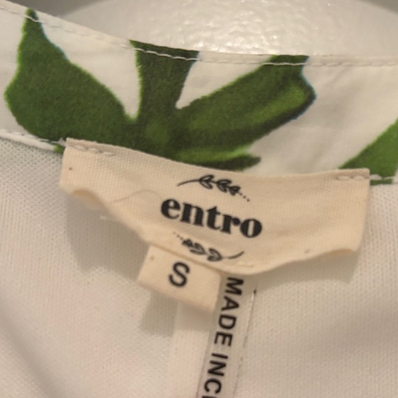 Entro White and Blue Floral Mini Dress - Picture 4 of 7